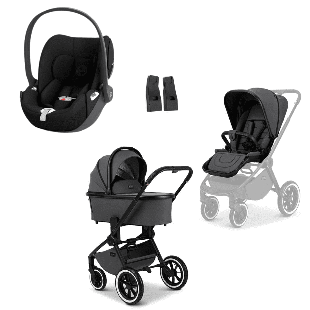 Moon RESEA+ Kombikinderwagen 3in1 Set inkl. Cloud T –  Anthrazit Sepia Black | black – Moon RESEA+ Kombikinderwagen 3in1 Set inkl. Cloud T  Anthrazit Sepia Black | black bei babybrands.de kaufen ✓ sicher, einfach & bequem online bestellen ✓